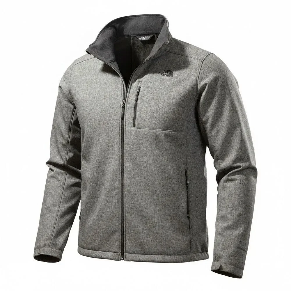 The North Face Apex Bionic Jacket Men’s XXL Gray Softshell Fleece Lined Full Zip